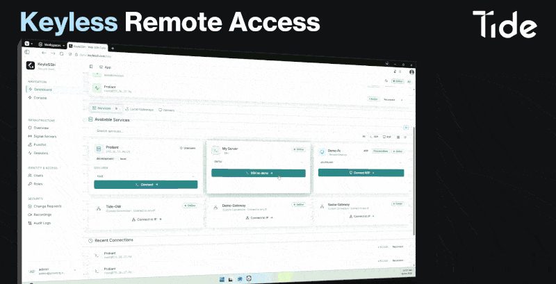 Keyless SSH, Remote Access