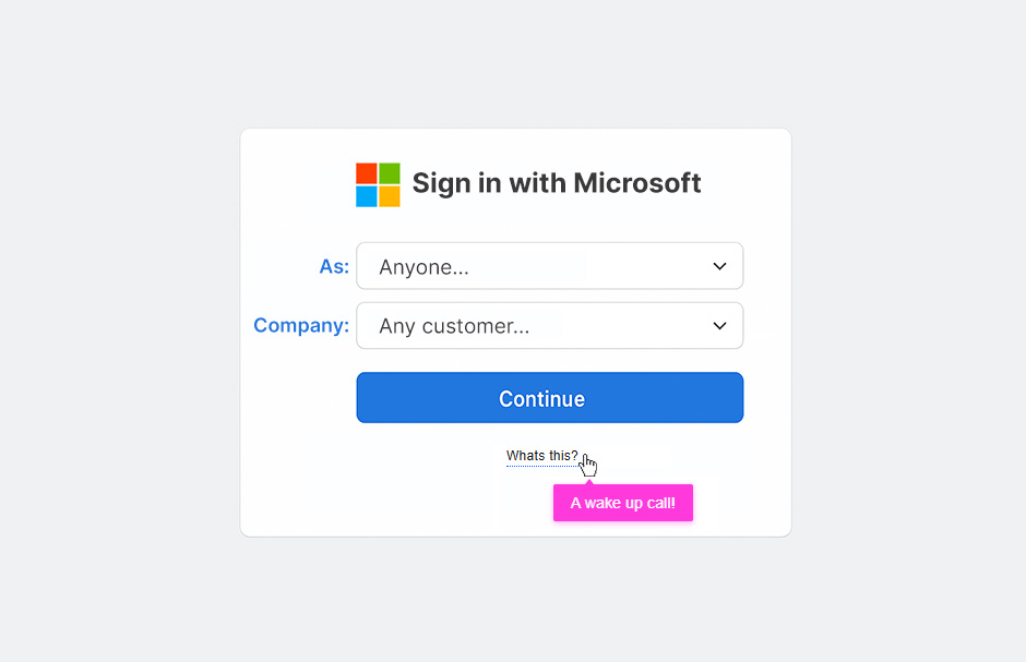 Single Sign-on to anywhere